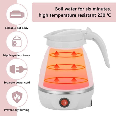 Fast Water Boiling 700ML Folding Electric kettle - Nezan Store